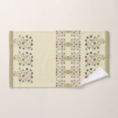 調整されたエレガントフローラアクセント バスタオルセット (ハンドタオル)