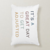 調整を素晴らし受ける日だ、カイロプラクティック。 アクセントクッション (正面(垂直))