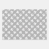 調整スポーツセットマルーン灰色サッカーボール ラッピングペーパーシート (正面2)