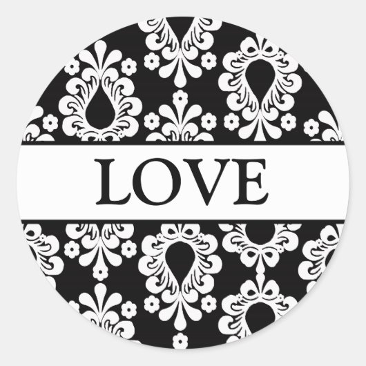 調整ダマスク封筒用シール ラウンドシール (正面)