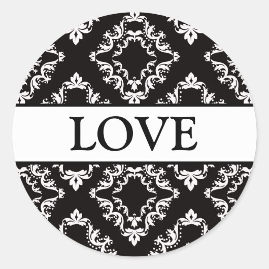 調整ダマスク封筒用シール ラウンドシール (正面)