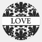 調整ダマスク封筒用シール ラウンドシール (正面)