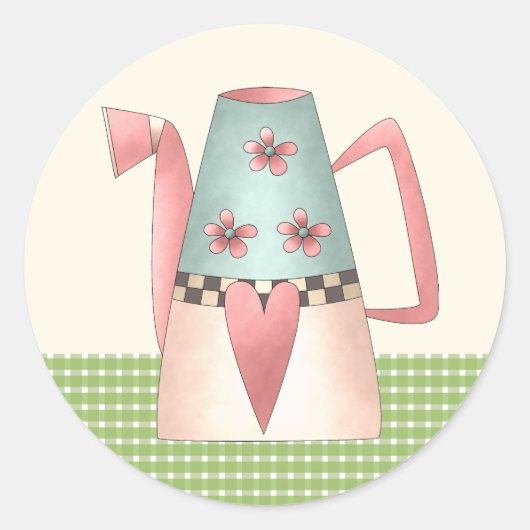 調整ブライダルシャワー封筒用シール ラウンドシール (正面)