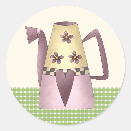 調整ブライダルシャワー封筒用シール ラウンドシール (正面)