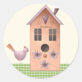 調整ブライダルシャワー封筒用シール ラウンドシール (正面)