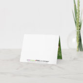 {調整中} おしゃれなドット柄のサンキューカード（アップル） サンキューカード (裏面)