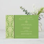 {調整中} クラシック バロック ブライダル シャワー 招待状 (ライム) (スタンド正面)