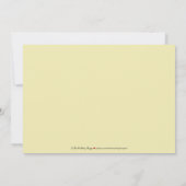 {調整中} クラシック バロック ブライダル シャワー 招待状 (ライム) (裏面)