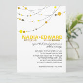 ::調整中:: スタイリッシュなストランド | 白 黄 招待状 (スタンド正面)