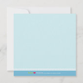 {調整中} プレシャスギンガム（青） 誕生のお知らせ 案内状 (裏面)