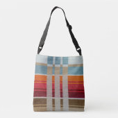 調整可能なトート- "LA PLAYA" – メキシカンウィーブ クロスボディバッグ (裏面)