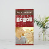 調整可能な色： DIY日付の写真カードを保存 セーブザデート (スタンド正面)