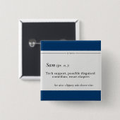 調整器のサムボタン 缶バッジ (正面&裏面)