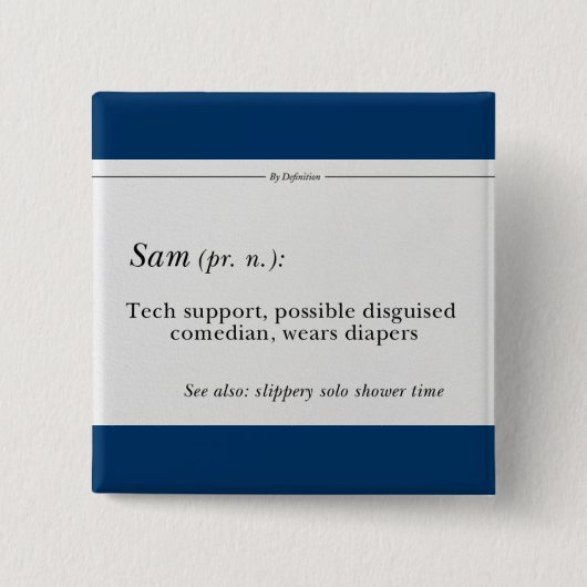 調整器のサムボタン 缶バッジ (正面)