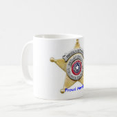 調整装置のバッジのマグ コーヒーマグカップ (正面左)