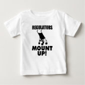 調整装置はおもしろいなベビーのワイシャツを取付けます ベビーTシャツ (正面)