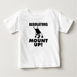 調整装置はおもしろいなベビーのワイシャツを取付けます ベビーTシャツ