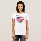 調査して下さい9/11 -米国の旗- Baby-doll女性 Tシャツ (正面フル)