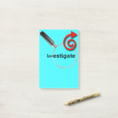 調査して下さい ポストイット (デスク上)