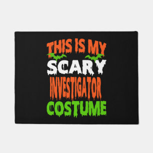 調査員 – 怖いコスチュームのハロウィンシャツ ドアマット