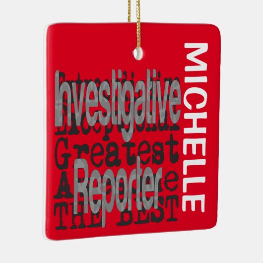 調査報告者の並外れたカスタム セラミックオーナメント (右)