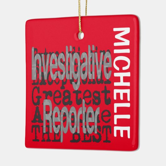 調査報告者の並外れたカスタム セラミックオーナメント (左)