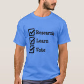 調査学票政選挙シャツ Tシャツ (正面)