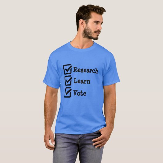 調査学票政選挙シャツ Tシャツ (正面フル)