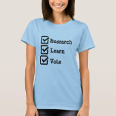 調査学票政選挙シャツ Tシャツ (正面)
