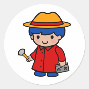 調査官の男の子 ラウンドシール