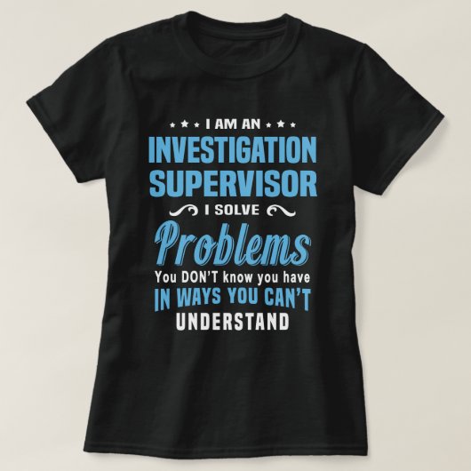 調査監督人 Tシャツ (デザイン正面)