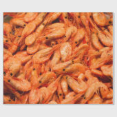 調理されたエビ ラッピングペーパー (フラット)