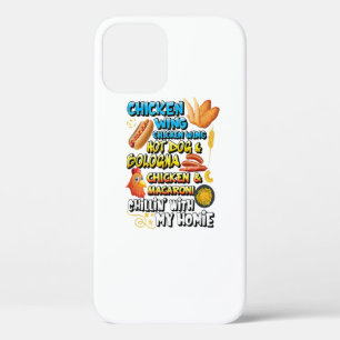 調理チキンウィングチキンウィングホットドッグボローニャM iPhone 12ケース