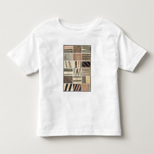 調理師からのポリネシアの樹皮布のパターン トドラーTシャツ (正面)