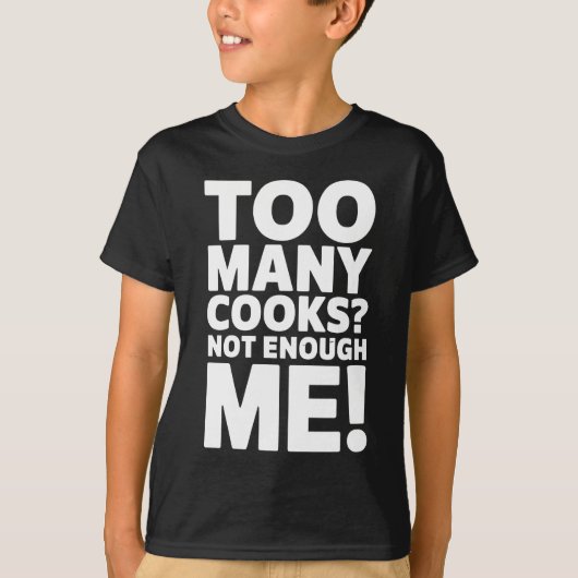 調理師が多い?足りない! – シェフおもしろい恋人 Tシャツ (正面)
