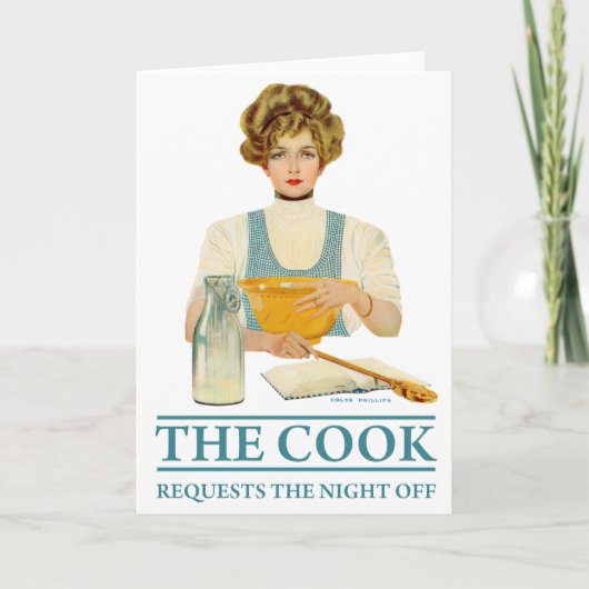 調理師が夜の明けを求める 招待状 (正面)