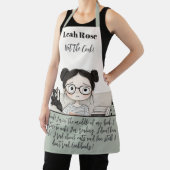 調理師だ！かわいい読み手と猫イラストレーション エプロン (インサイチュ)