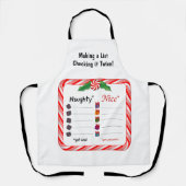 調理師とシェフまたはいけなニースリスト エプロン (正面)