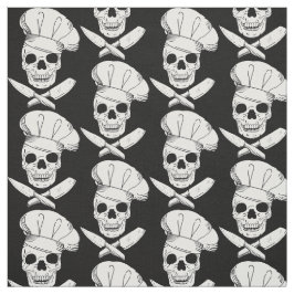 調理師とシェフスカルChef Hats パターン（の模様が）ある ファブリック