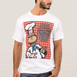 調理師とワイン Tシャツ