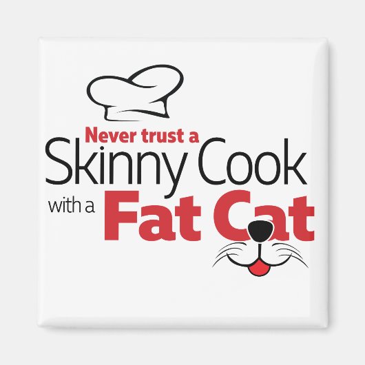 調理師とFat Cat – マグネット (正面)