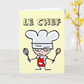 調理師のための挨拶状 カード (黄色い花)