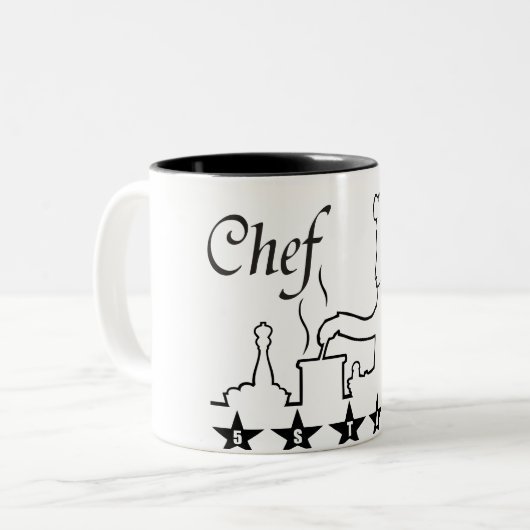 調理師のための最高のシェフのコーヒー・マグの素晴らしいギフト ツートーンマグカップ (正面左)