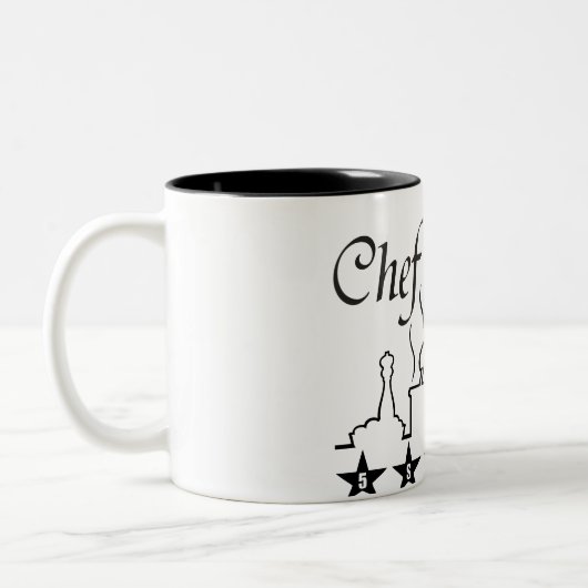 調理師のための最高のシェフのコーヒー・マグの素晴らしいギフト ツートーンマグカップ (左)