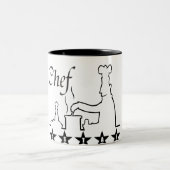 調理師のための最高のシェフのコーヒー・マグの素晴らしいギフト ツートーンマグカップ (中央)