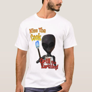 調理師のグリルに人類のTシャツ接吻して下さい Tシャツ