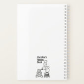 調理師のケーキ飾と料理本。レシピ ノートブック (裏面)