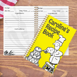 調理師のケーキ飾と料理本。レシピ ノートブック