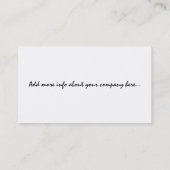 調理師のタマネギの名刺 名刺 (裏面)