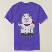 調理師のパンダ Tシャツ (デザイン正面)